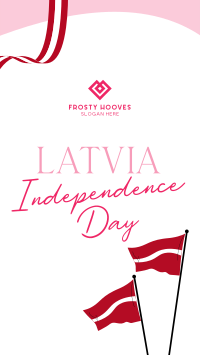 Latvia Independence Flag TikTok Video Image Preview