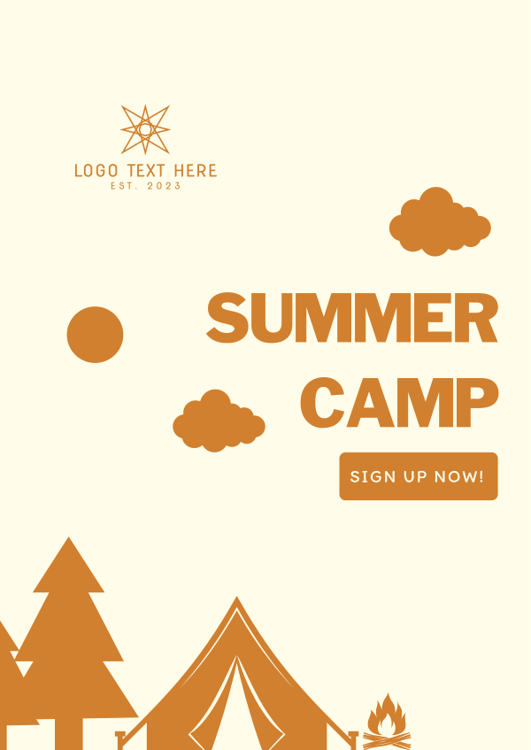 Kids Summer Camp Poster Design Image Preview