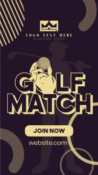 Golf Match Facebook Story Design