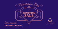 Minimalist Valentine's Day Sale Twitter Post Design