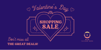 Minimalist Valentine's Day Sale Twitter post Image Preview