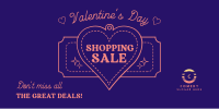Minimalist Valentine's Day Sale Twitter post Image Preview