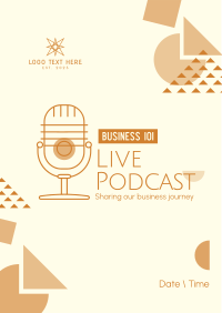 Playful Business Podcast Flyer Image Preview