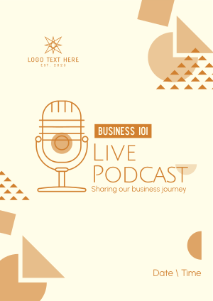 Playful Business Podcast Flyer Image Preview