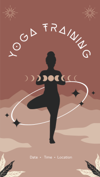 Continuous Yoga Meditation Instagram Story Design