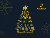 Jolly Christmas Thank You Card Image Preview