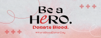 Blood Donation Campaign Facebook cover Image Preview