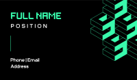 Modern Isometric Business Card Preview