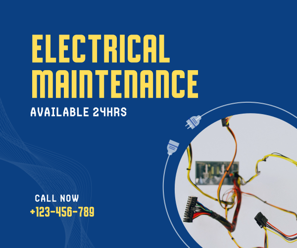 Electrical Maintenance Service Facebook Post Design Image Preview