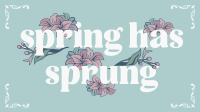 Vintage Floral Spring Animation Preview