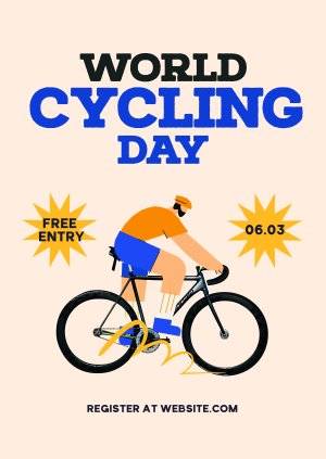 World Bicycle Day Poster Image Preview