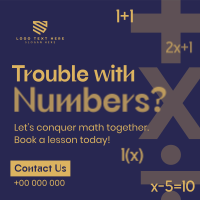 Simple Agnostic Math Tutor Instagram Post Preview