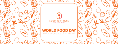 World Food Day Pattern Facebook cover