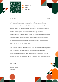 Simple Abstract Business Letterhead Image Preview