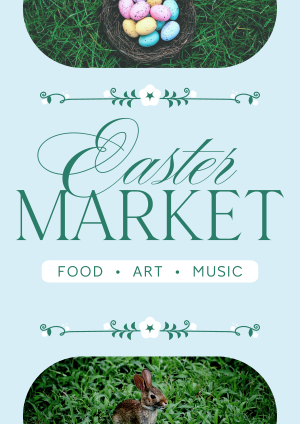 Flowery Easter Market Flyer Image Preview
