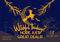 Witchful Great Deals Postcard Image Preview