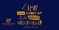 Life is Important Quote Facebook ad Image Preview