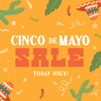 Cinco De Mayo Confetti Sale Instagram post Image Preview