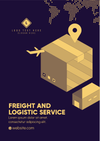 International Logistic Service Flyer Image Preview