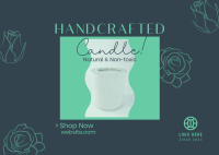 Handcrafted Candle Shop Postcard Image Preview