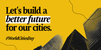 World Cities Day Twitter Post Design