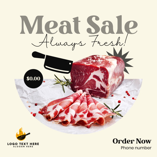 Best Meat Instagram Post Design Image Preview