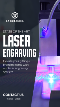 State of the Art Laser Engraving Facebook Story Design