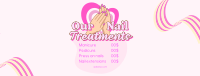 Nail Treatments List Facebook Cover Design