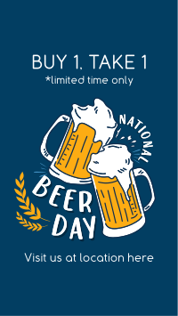 Beer Day Celebration YouTube Short Design
