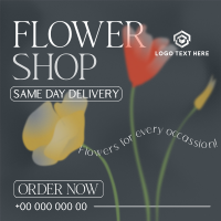 Flower Shop Delivery Instagram Post Design