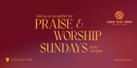 Sunday Worship Twitter post Image Preview