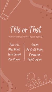 This or That Skincare Instagram Story Design