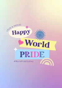 Gradient World Pride Flyer Image Preview
