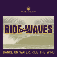 Ride the Waves Surfing T-shirt Preview