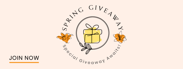 Spring Giveaway Facebook Cover Design Image Preview
