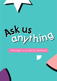What Would You Like to Ask? Poster Design