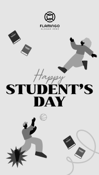 Bookish Students Day Instagram Story Design