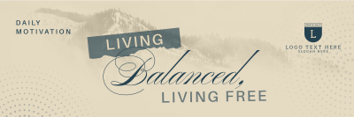 Living Balanced & Free Twitter header (cover) Image Preview