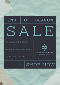 Minimal Conservative Season End Sale Flyer Design