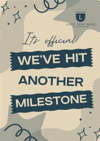 Cutesy Quirky Milestone Poster Preview