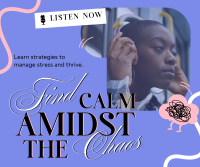 Find Calm Podcast Facebook Post Design