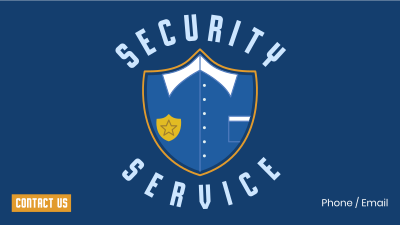 Security Uniform Badge Facebook event cover Image Preview