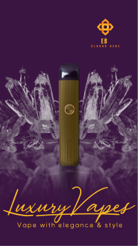 Luxury Vapes Facebook Story Design