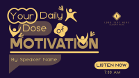Daily Motivational Podcast Animation Image Preview