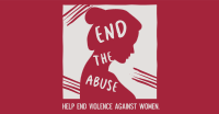End the Abuse Woman Silhouette Facebook ad Image Preview