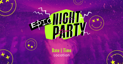 Epic Night Party Facebook ad Image Preview