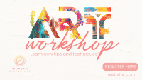 Exciting Art Workshop Facebook event cover Image Preview