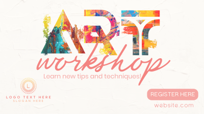 Exciting Art Workshop Facebook Event Cover Image Preview