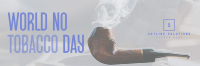 Minimalist No Tobacco Day Twitter Header Image Preview