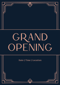 Grand Opening Art Deco Poster Image Preview